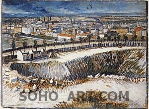 Vincent van Gogh Outskirts of Paris near Montmartre, 1887