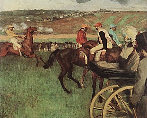 Edgar Degas At the Races, Amateur Jockeys, 1876-87