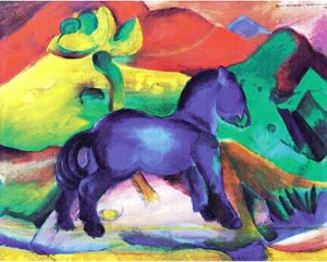 Franz Marc Blaues Pferdchen 1912