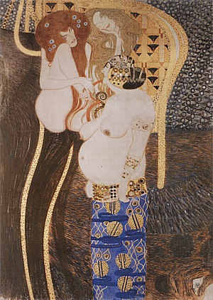 Gustav Klimt Beethoven Frieze Detail, 1902