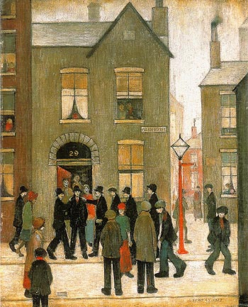 L-S-Lowry The Arrest 1927
