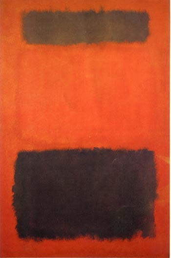 Mark Rothko Brown and Blacks in Red 1957
