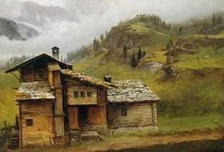 Albert Bierstadt Mountain House oil painting