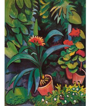 Auguste Macke Blumen im Garten oil painting
