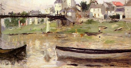 Berthe Morisot Boats on the Sein