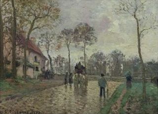 Camille Pissarro The Coach to Louveciennes