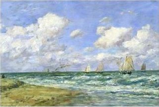 Eugene Boudin Marine Scene, 1894