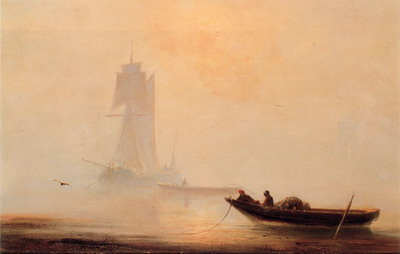 Ivan Aivazovsky Fishing Boats In A Harbor painting reproduction