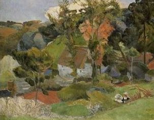Paul Gauguin Landscape at Pont Aven