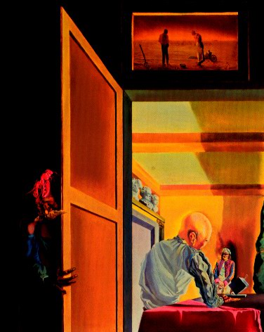 Salvador Dali Gala and the angelus of millet