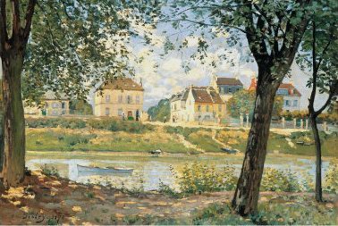 Sisley Alfred Petit Village de Bords de Seine