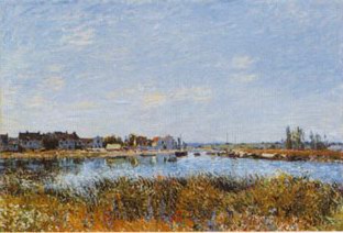 Sisley Alfred Saint-mammes Morning painting reproduction