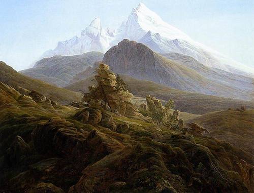 The Watzmann Friedrich oil painting