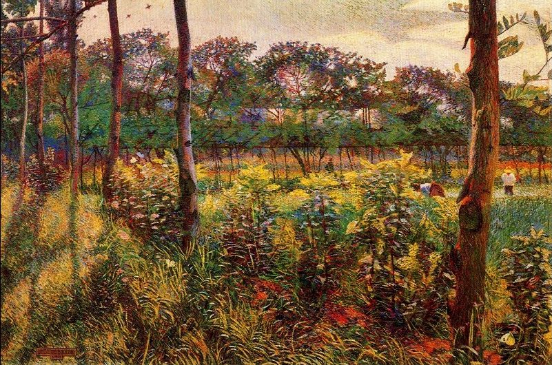 Umberto Boccioni Lombard Countryside