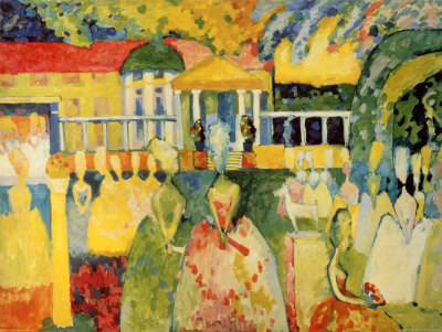 Wassily Kandinsky Dame in Krinolinen