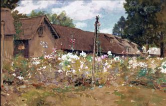 Childe Hassam English Garden