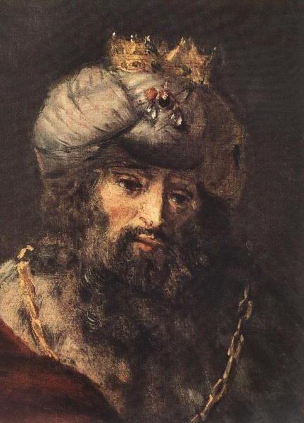 David and Uriah (detail