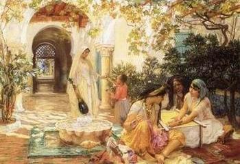 Arab or Arabic people and life. Orientalism oil paintings 336