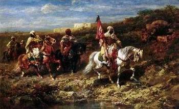 Arab or Arabic people and life. Orientalism oil paintings 356