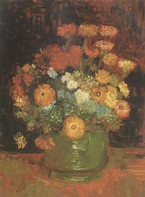 Vase with Zinnias (nn04)