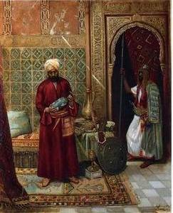 Arab or Arabic people and life. Orientalism oil paintings 376