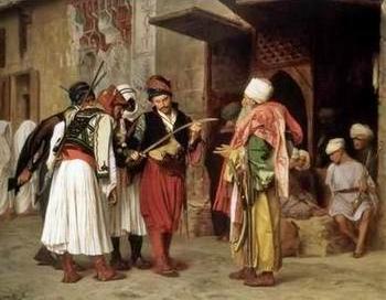 Arab or Arabic people and life. Orientalism oil paintings 304