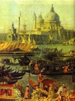 European city street landsacpe by the river