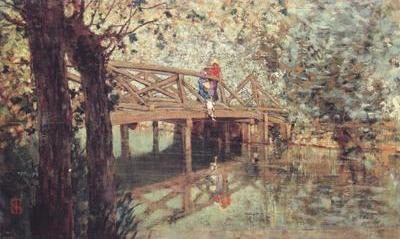 The Wooden Footbridge at Combes-la-Ville (nn02)