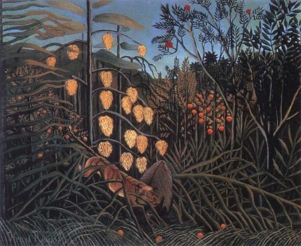 Tiger Attacking a Bull