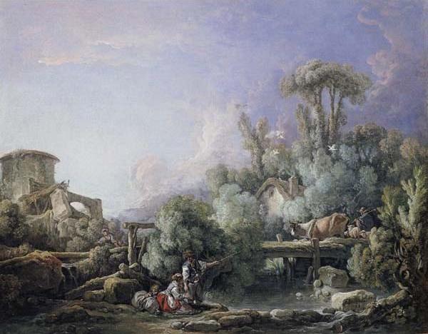 Landscape with a Young Fisherman