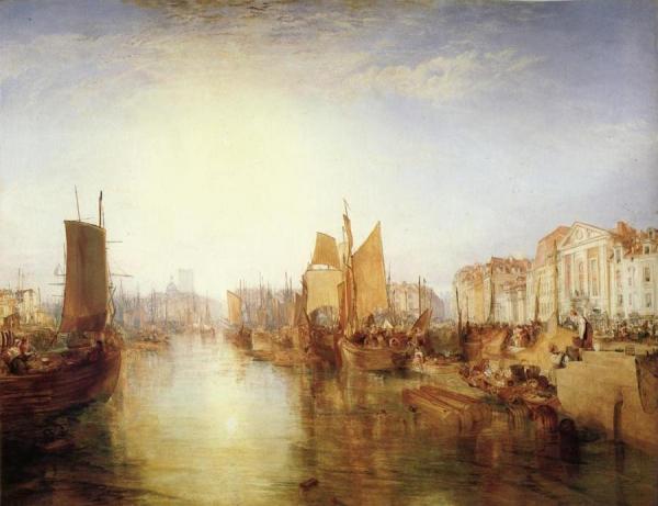 The harbor of dieppe