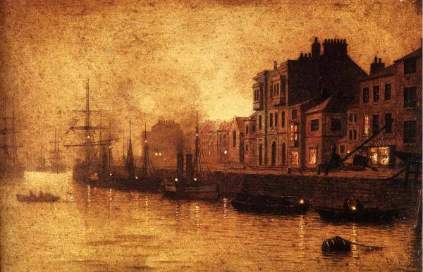 Evening, Whitby Harbour, North Yorkshire