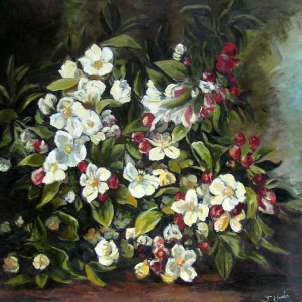 Flowering Apple Tree Branch