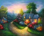 Wood View Cottage, oil paintings sale