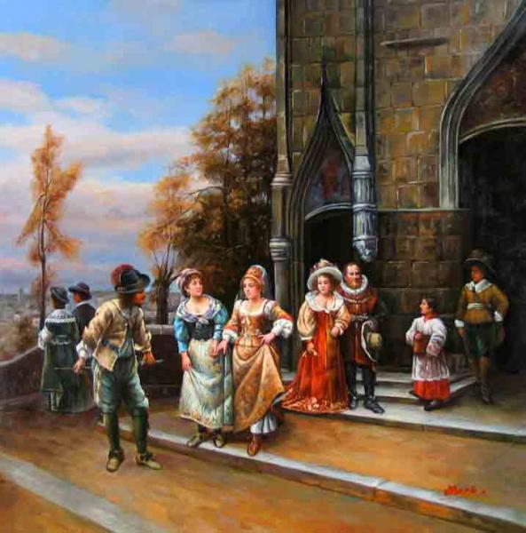 On the Castle Stairs