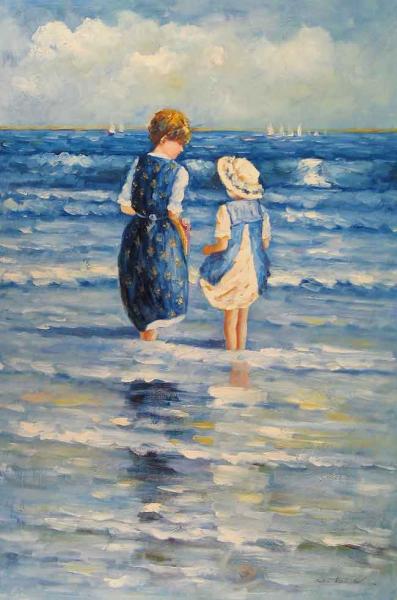 Playing on the Beach