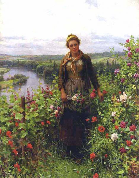 A Maid in Her Garden