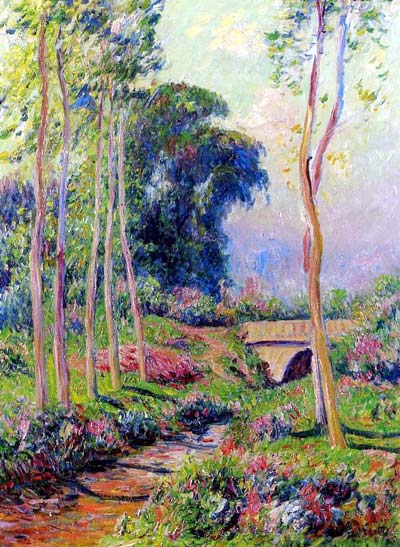 Row of Large Poplars