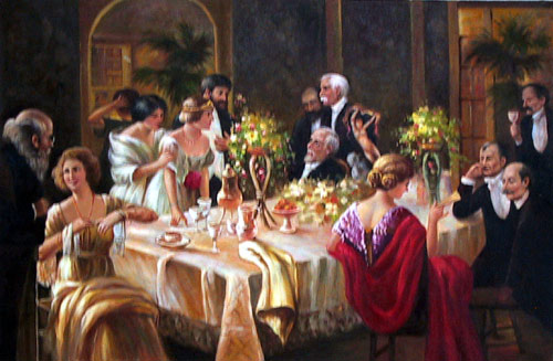 The End of Dinner, 1913