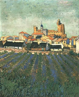 View of Saintes-Maries