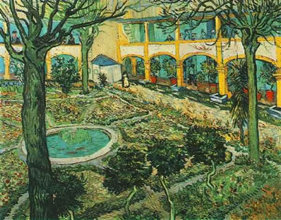Courtyard of the Hospital at Arles
