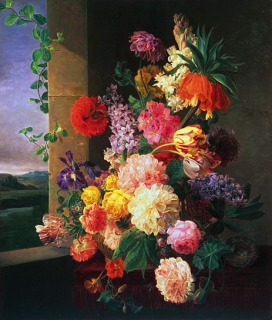 Flowers Before a Window