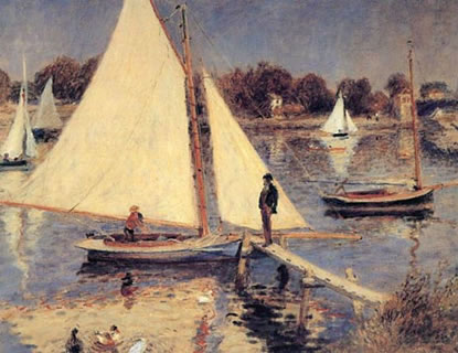 The Seine at Argenteuil (Sailboats at Argenteuil)