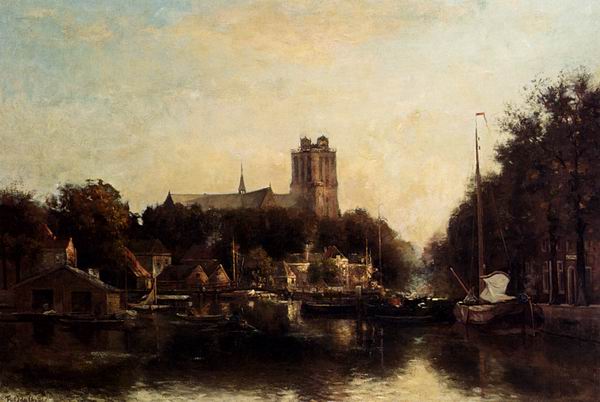 A view Of The Kleine Haven In Dordrecht