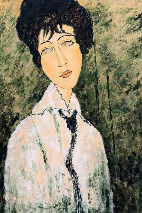 Woman with Black Tie