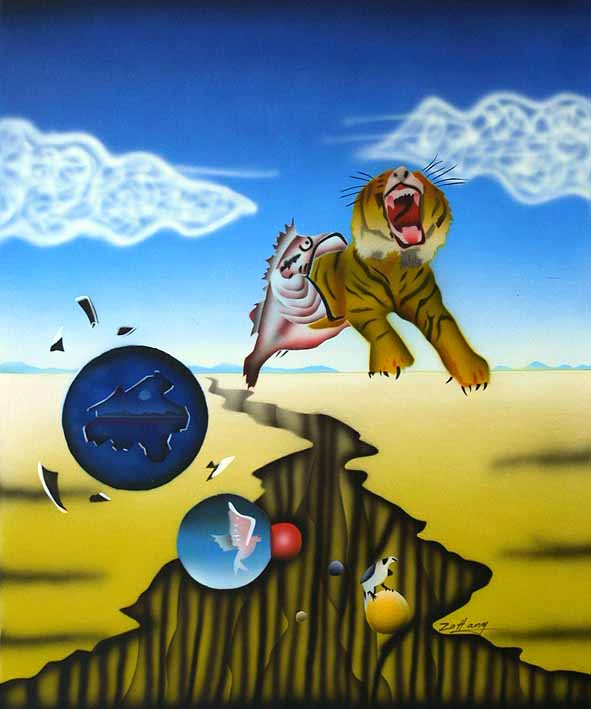 Dream Caused by the Flight of a Bee (Detail)