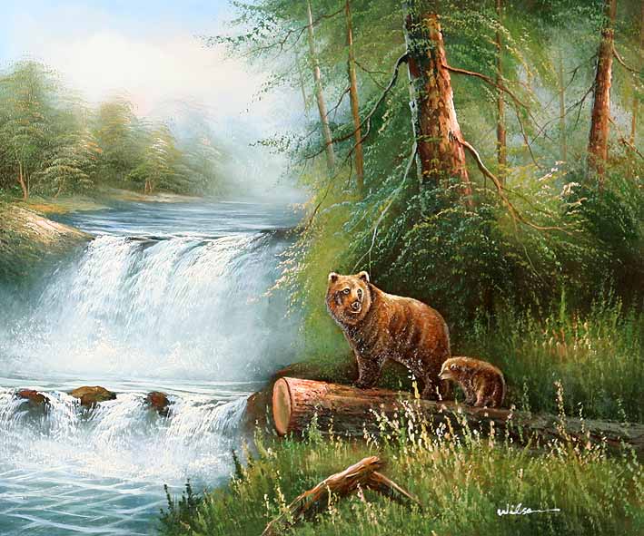 Grizzly Mother with Cub