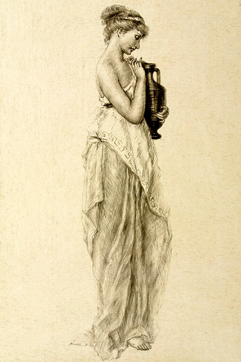 Lady of Ancient Greece, oil sketch