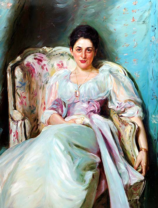 The Lady with the Turquoise Dress