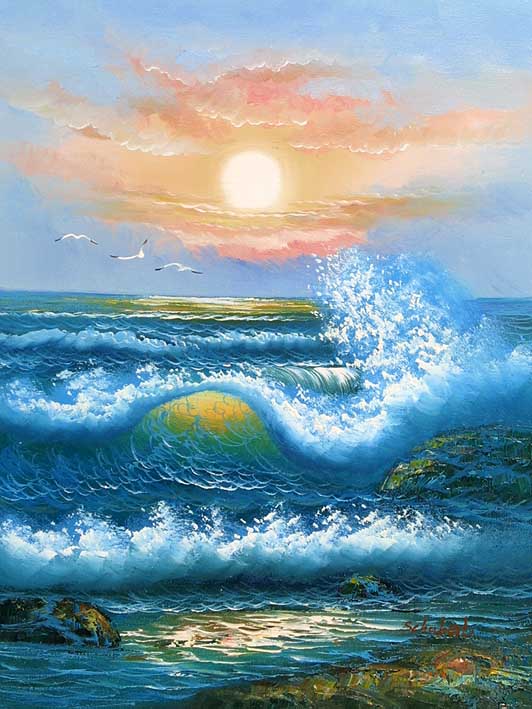 Greenish Blue Rollers